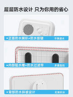 New Wall Mounted Waterproof Speaker Phone Stand for Bath Phone Holder with Seamless Touch Screen Bluetooth Music Shower System