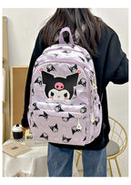 Sanrio Start Of School Season Backpack Anime Kuromi Cinnamoroll Student Bag Large Capacity Women Bag For Children Girls Gift ﻿