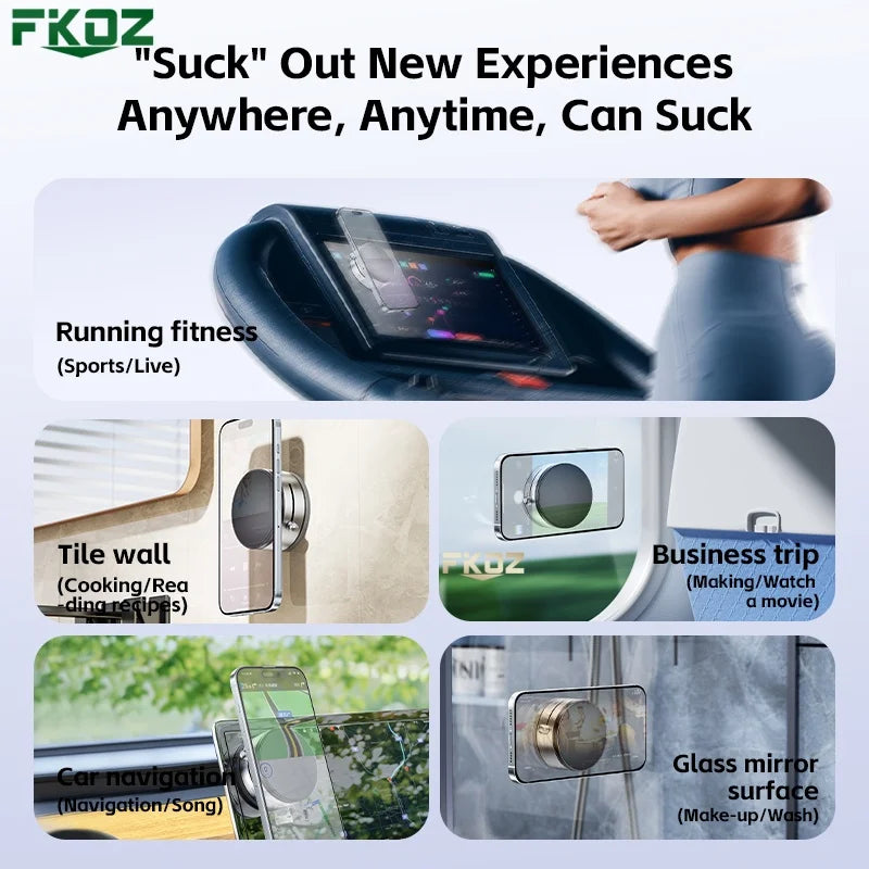Super Magnetic Phone Stand 360° Rotating Desktop Car Holder Vacuum Adsorption Strong Magnetism Car Mount Phone Holder
