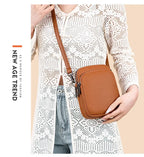 2025New 100% Genuine Cowhide Women's Leather Mobile Phone Bag Crossbody Bags for Women Bag Designer Crossbody Bag Messenger Bags