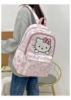Sanrio Start Of School Season Backpack Anime Kuromi Cinnamoroll Student Bag Large Capacity Women Bag For Children Girls Gift ﻿