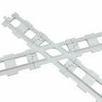 City View Large Building Bricks Wheel Bridge Big Size Track Bricks Train Straight Curved Switch Railway Compatible Duploes Toys