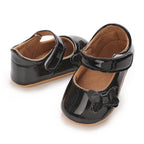0-12 Months Baby Shoes PU Leather Shallow Mouth Single Shoe Bow Baby Walking Shoes Princess Shoes Baby Shoes