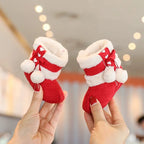 Baby Shoes With Soft Soles For Warmth 0-12 Months Old Baby Cotton Winter Socks and Shoes With Fleece Before Learning To Walk
