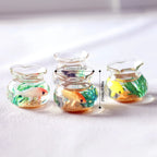 1pc Doll Aquarium Dollhouse Miniature Glass Fish Tank Bowl Aquarium Doll House Home Ornament Toys for Dollhouse Decor Toys