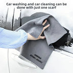 Car Wash Towel High Absorbency Automotive Interior Cleaning Cloth Suede/Coral Velour Double-Sided Material Lint-Free
