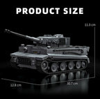 WW2 Military 1/28 Scale Franz Staudegger Tiger Heavy Tank Building Blocks Set War World 2 Tiger Tanks Model Toys For Boys Gifts