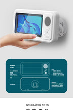 New Wall Mounted Waterproof Speaker Phone Stand for Bath Phone Holder with Seamless Touch Screen Bluetooth Music Shower System