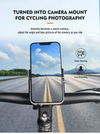 ThinkRider MTB Phone Mount Stand Bicycle Holder 270° Rotatable Aluminum Adjustable Bike Phone Holder Non-slip