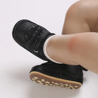 0-1Year New Baby Shoes Retro Leather Boy Girl Shoes Multicolor Toddler Rubber Sole Anti-slip First Walkers Infant Newborn