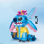 New Stitch Angel CP Building Blocks 2025 - Large Piece Cartoon Toys with Moving Ears Kids Assembly Gift for Boys Girls Birthday