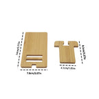 VIKEFON Desktop Bamboo Phone Holder Practical Wooden Smartphone Charging Stand Creative Lazy Multi-functional Stand