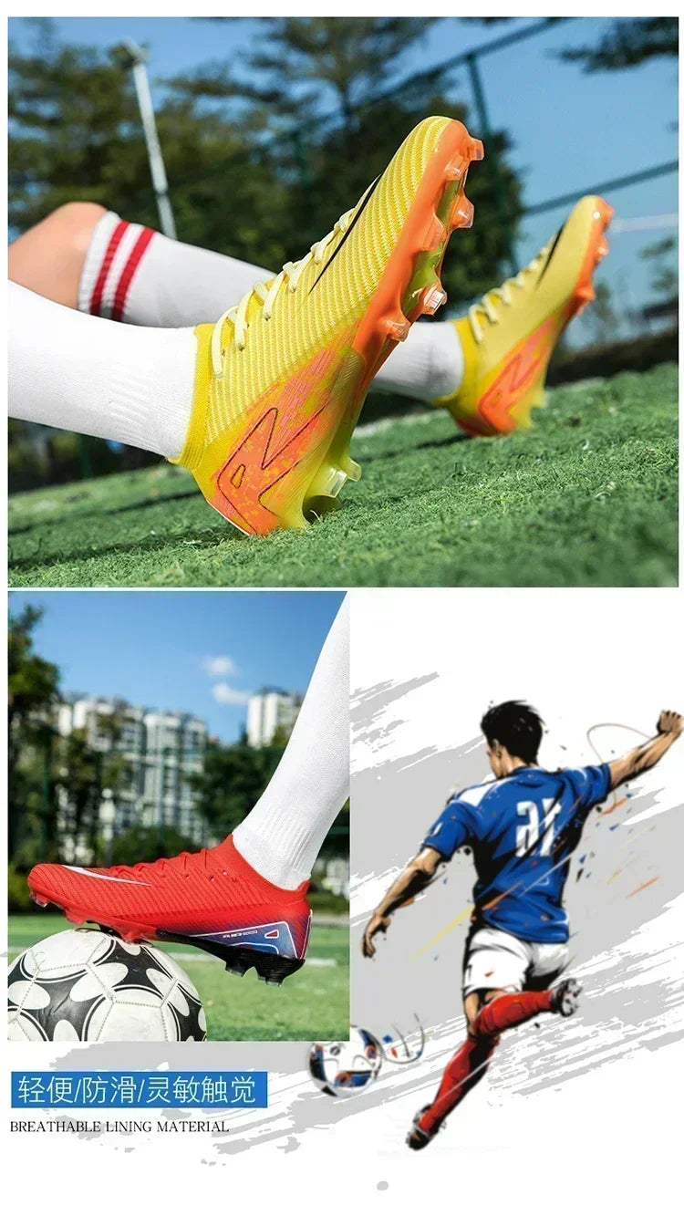 Men Football Field Boot TF/FG Indoor Original Professional Futsal Society Match Turf Soccer Shoes Non Slip Bootie Football Shoes