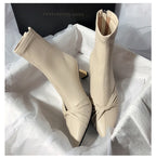 Modern Boots Patent Leather Designer Brand Luxury 2024 New Winter Ankel Boots Bow Wedding Party Dress Gladiator Women Shoes