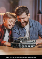 WW2 Military 1/28 Scale Franz Staudegger Tiger Heavy Tank Building Blocks Set War World 2 Tiger Tanks Model Toys For Boys Gifts