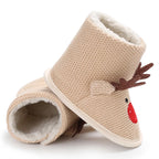 Winter Warm Baby Shoes Children's Shoes 0-1 Year Old Soft Soled Cotton Shoes Men's and Women's Baby Plush Shoes Snow Boots