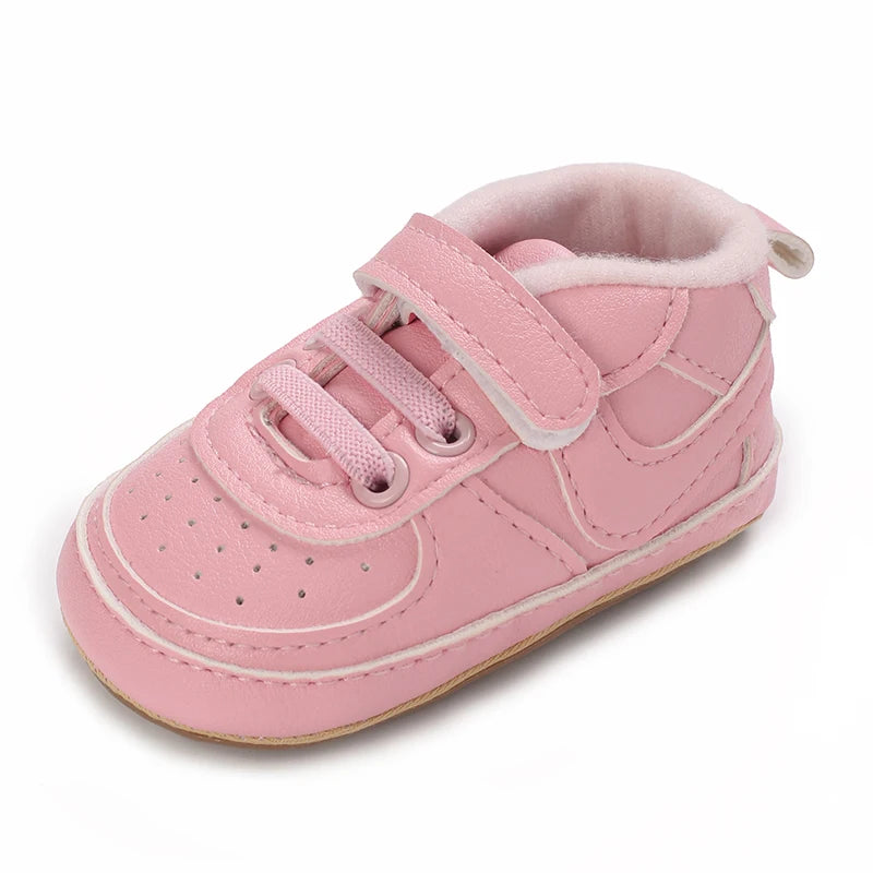 0-1Year New Baby Shoes Retro Leather Boy Girl Shoes Multicolor Toddler Rubber Sole Anti-slip First Walkers Infant Newborn
