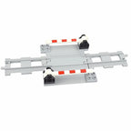 City View Large Building Bricks Wheel Bridge Big Size Track Bricks Train Straight Curved Switch Railway Compatible Duploes Toys