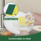 20pcs Scouring Pad Double Sided Scrub Bowl Pot Cleaning Sponge Dish Washing Kitchen Tools Home Clean Supplies
