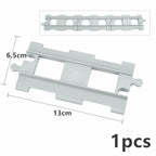 City View Large Building Bricks Wheel Bridge Big Size Track Bricks Train Straight Curved Switch Railway Compatible Duploes Toys