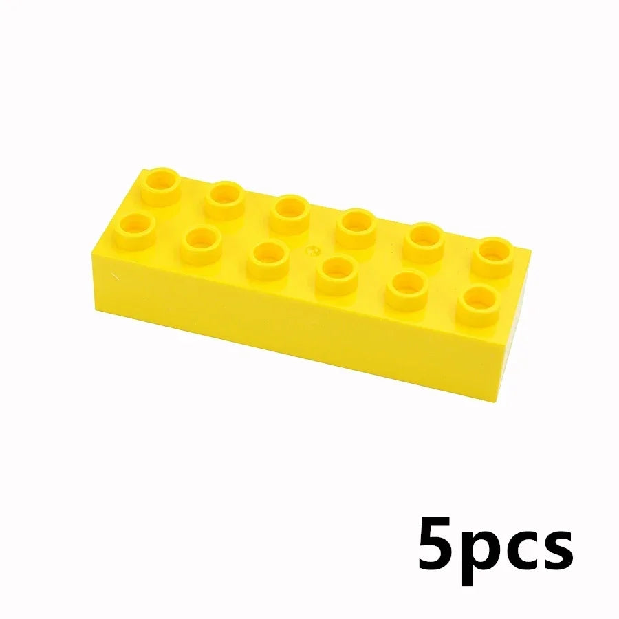 DIY Big Size Bulk Bricks Creative Thick Building Blocks Educational Kid Toys Slope Thin Large Particles Compatible With Duploes