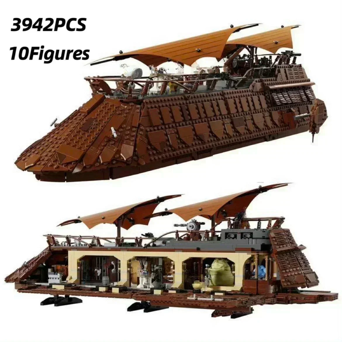 UCS FIT 75397 Sail Barge Building Block Classic Sailboat Model Bricks Assembly Toys Birthday Christmas Gifts Home Decor