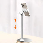 Cell Phone Stand Desk Phone Holder Height Angle Adjustable Aluminum Alloy Universal Phone Stand Office for iPhone 16Pro Max Plus