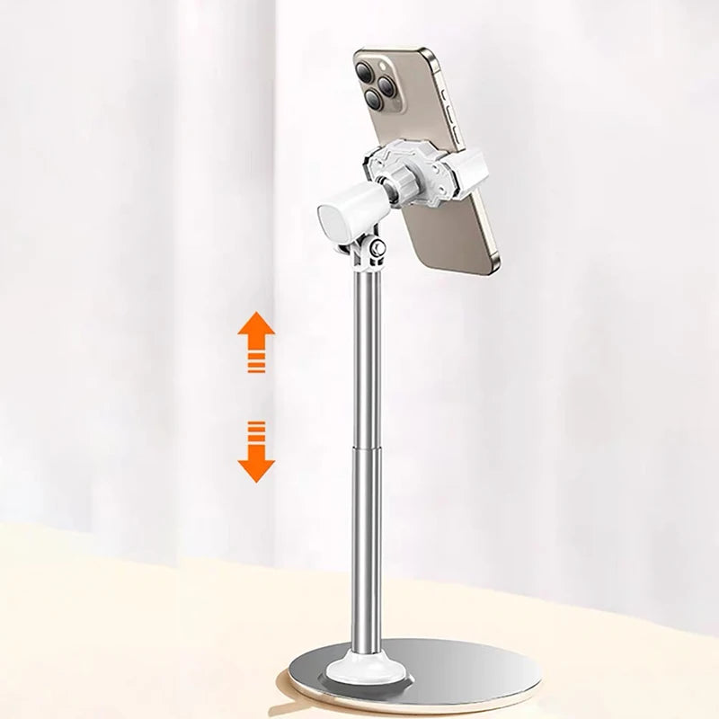 Cell Phone Stand Desk Phone Holder Height Angle Adjustable Aluminum Alloy Universal Phone Stand Office for iPhone 16Pro Max Plus