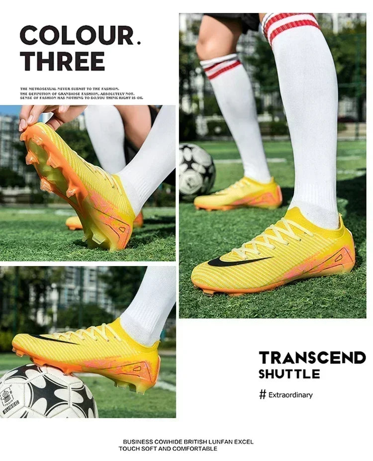 Men Football Field Boot TF/FG Indoor Original Professional Futsal Society Match Turf Soccer Shoes Non Slip Bootie Football Shoes