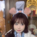 Kawaii Cartoon Hairband Ratatouilleing Cute Headband Ratatouille Hairpin Mouse Ears Headdress Girl Kids Party Gift Toys