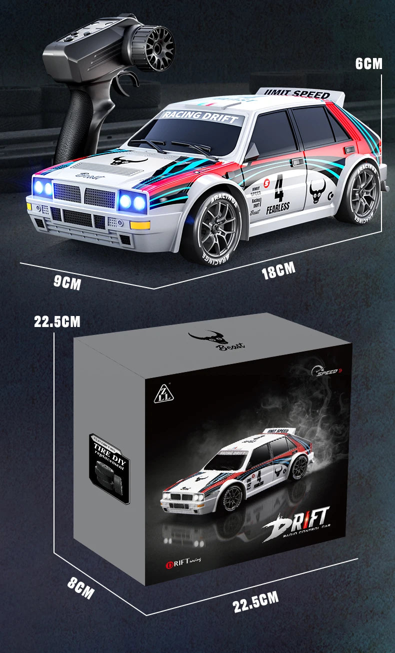 New RC Raceway Drift Car SG204 PRO 1:24 20KM/H 4WD High speed Racing With LED Car Monster Truck for Kids Boy Festival Toys Gifts