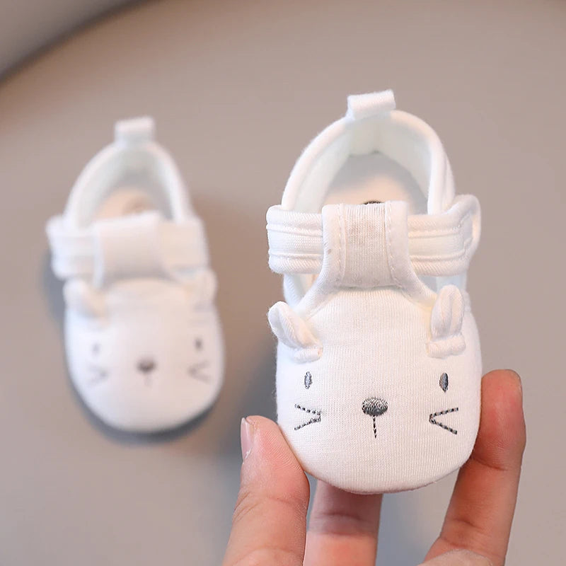 NEW Classic baby shoes for boys and girls cute animal casual flat shoes the first baby cotton non slip and warm walking shoes ﻿