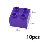 DIY Big Size Bulk Bricks Creative Thick Building Blocks Educational Kid Toys Slope Thin Large Particles Compatible With Duploes
