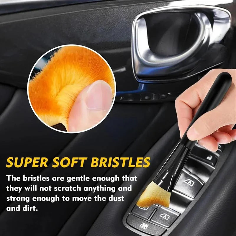2pcs Multipurpose Cleaning Brush for Car Interior Air Conditio Outlet Crevice Dust Removal Brushes Office Home Clean Brush Tools