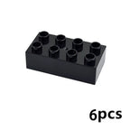 DIY Big Size Bulk Bricks Creative Thick Building Blocks Educational Kid Toys Slope Thin Large Particles Compatible With Duploes