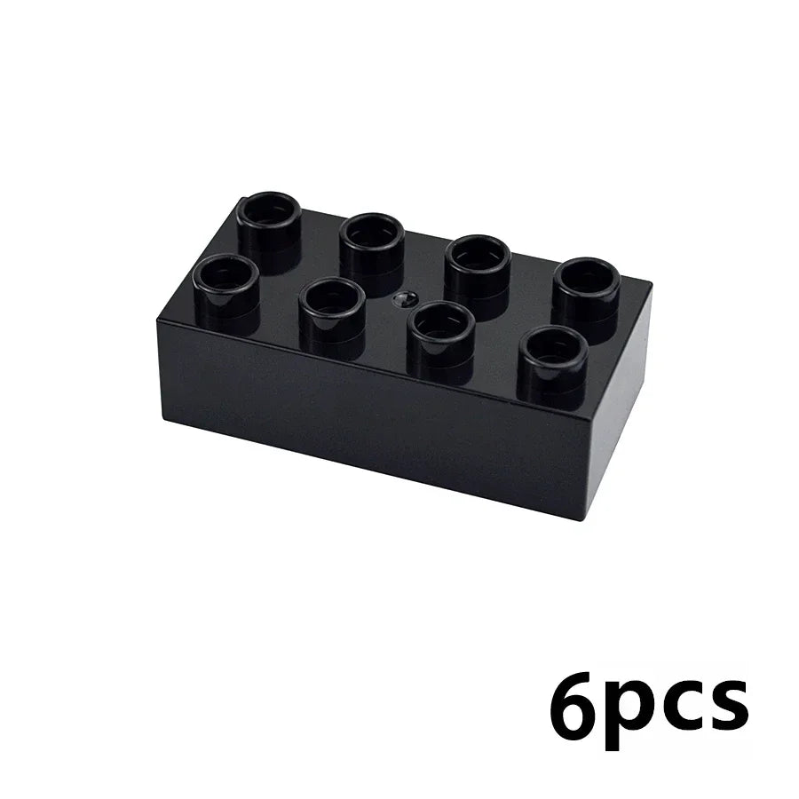 DIY Big Size Bulk Bricks Creative Thick Building Blocks Educational Kid Toys Slope Thin Large Particles Compatible With Duploes