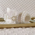 Dollbling Baby Shoes Baby Girl Shoes Wedding Party Photography First Walker Sewing Pearls