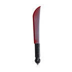 48.5cm/19.09in Plastics Fake Blood Knife Party Supplies Weapon Props Model Halloween Cosplay Funny Gift Collectible Outdoor Toys