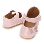 0-12 Months Baby Shoes PU Leather Shallow Mouth Single Shoe Bow Baby Walking Shoes Princess Shoes Baby Shoes