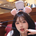 Kawaii Cartoon Hairband Ratatouilleing Cute Headband Ratatouille Hairpin Mouse Ears Headdress Girl Kids Party Gift Toys