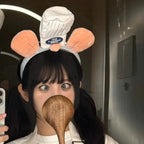 Kawaii Cartoon Hairband Ratatouilleing Cute Headband Ratatouille Hairpin Mouse Ears Headdress Girl Kids Party Gift Toys