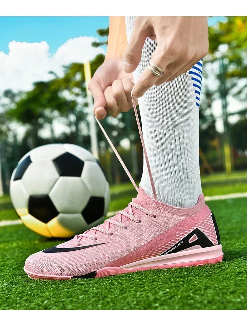 Men Football Field Boot TF/FG Indoor Original Professional Futsal Society Match Turf Soccer Shoes Non Slip Bootie Football Shoes