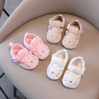 NEW Classic baby shoes for boys and girls cute animal casual flat shoes the first baby cotton non slip and warm walking shoes ﻿