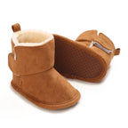 Plush Winter Baby Shoes Boy Girl Cotton Soft Sole Snow Booties Thick Winter Warm Newborn Toddler Boots Shoes Frist Walking Shoes