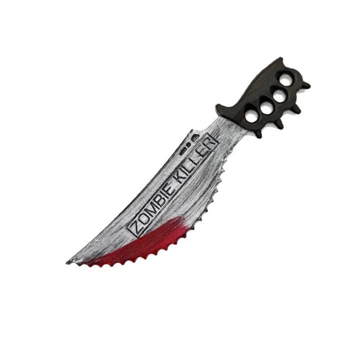 48.5cm/19.09in Plastics Fake Blood Knife Party Supplies Weapon Props Model Halloween Cosplay Funny Gift Collectible Outdoor Toys