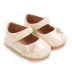0-12 Months Baby Shoes PU Leather Shallow Mouth Single Shoe Bow Baby Walking Shoes Princess Shoes Baby Shoes