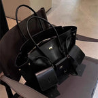 Brand Tote Bag Rodeo Lock Design Women Bag High-quality Soft Pu Leather Handbag Large-capacity Storage Bag Commuter Shoulder Bag