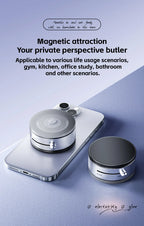 Super Magnetic Phone Stand 360° Rotating Desktop Car Holder Vacuum Adsorption Strong Magnetism Car Mount Phone Holder