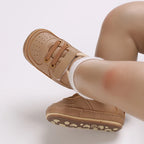 0-1Year New Baby Shoes Retro Leather Boy Girl Shoes Multicolor Toddler Rubber Sole Anti-slip First Walkers Infant Newborn