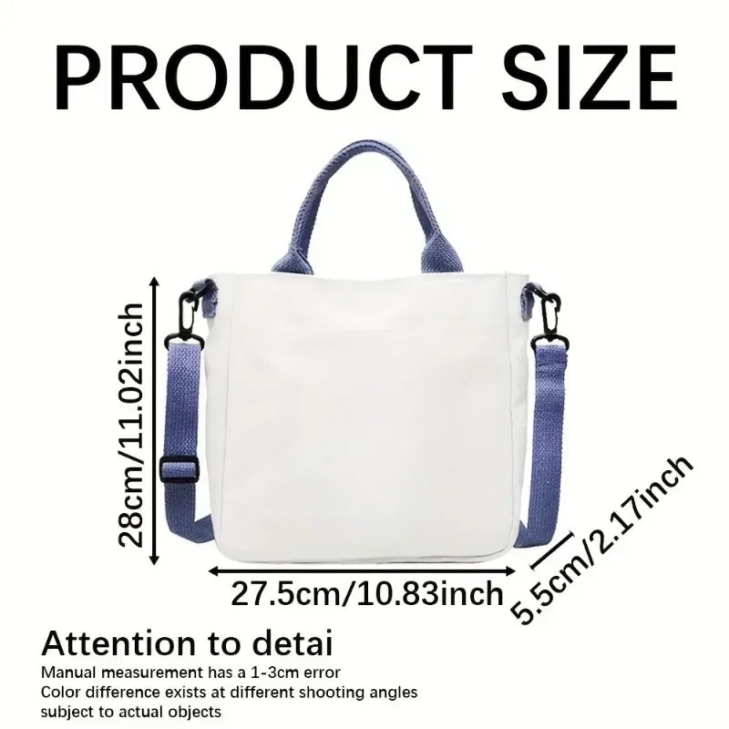 Cartoon Totoro Canvas Women Bag Boys Girl Simple Light Handbag Tote Bags Cute Cartoon Anime Crossbody Shoulder Packet Gift